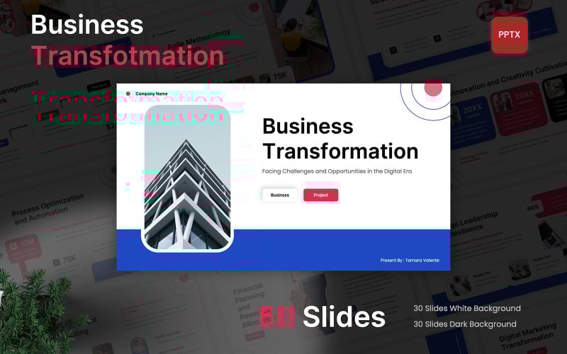 business transformation powerpoint template original