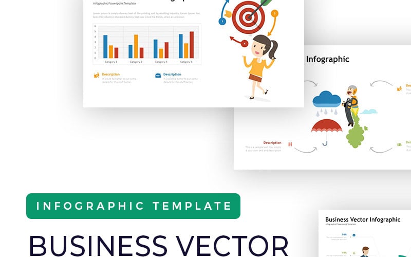 business vector presentation infographic powerpoint template original