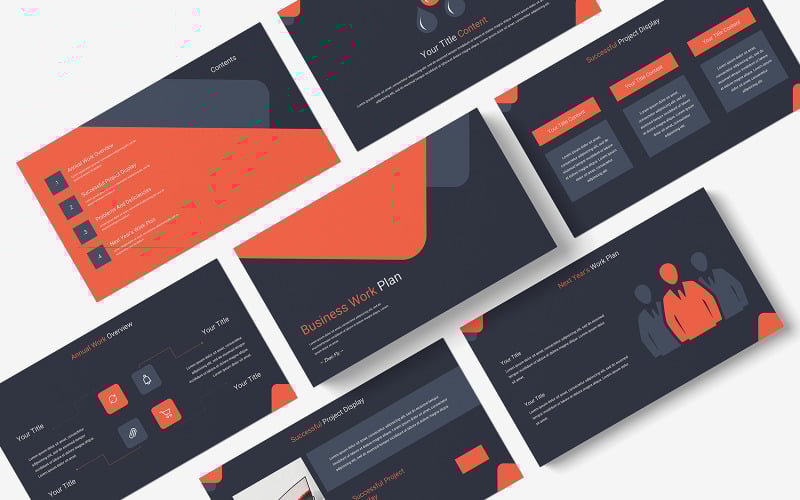 business work plan powerpoint template original