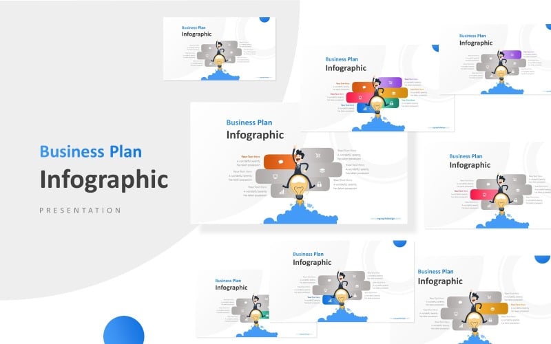 businessman with an idea vector presentation powerpoint template original