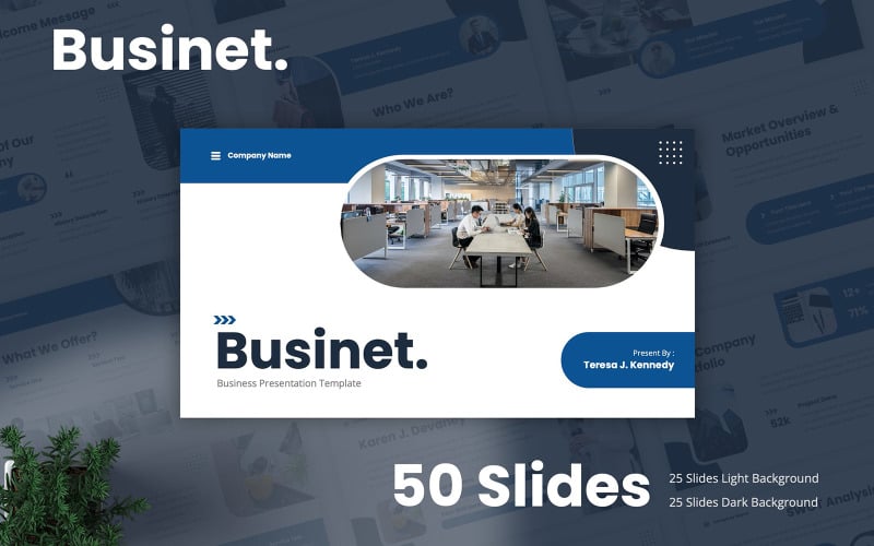businet business powerpoint template original
