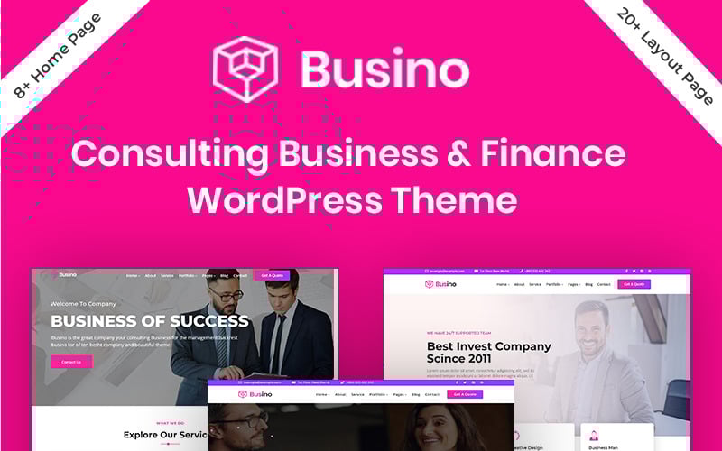 busino business consulting amp corporate wordpress theme original