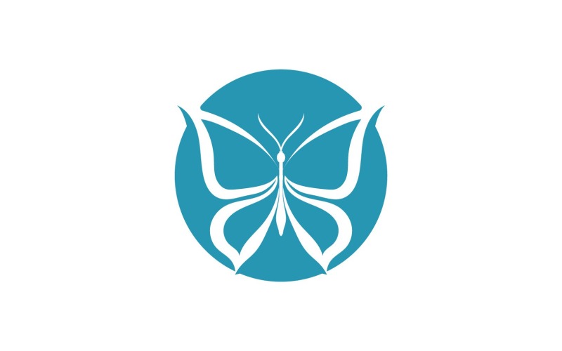 butterfly logo elements vector eps v original