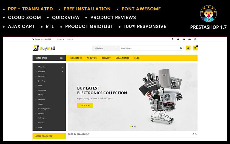 buymall multipurpose store prestashop theme original