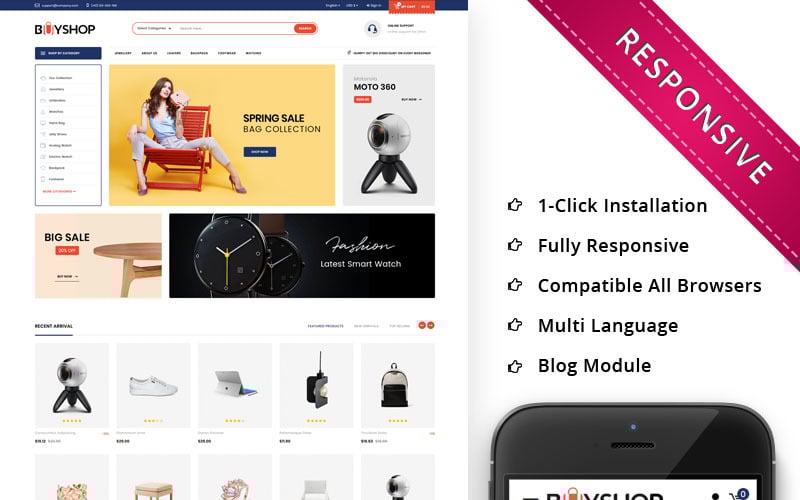 buyshop mega store responsive prestashop theme original