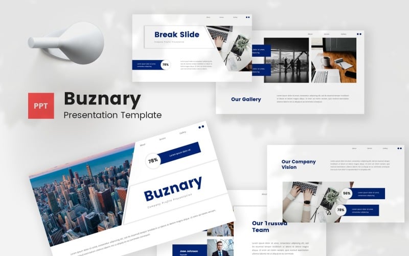 buznary company profile powerpoint template original