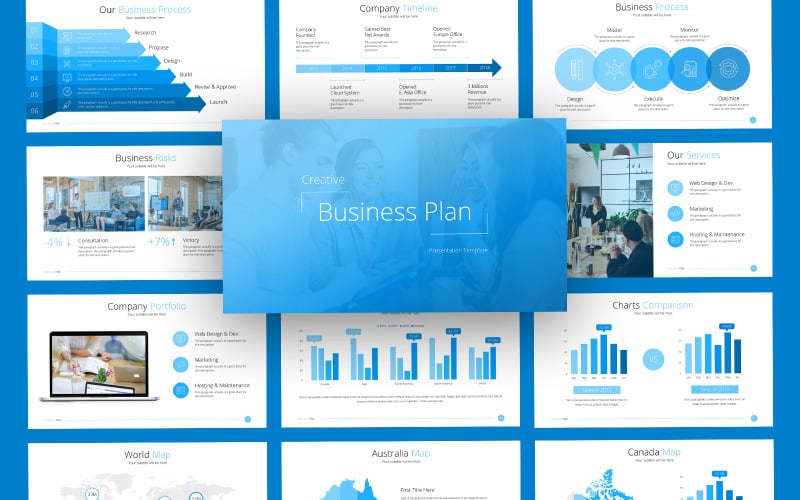 buzque business plan powerpoint template original