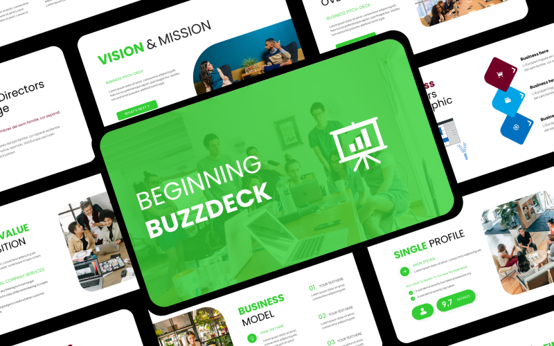 buzzdeck startup business presentation original