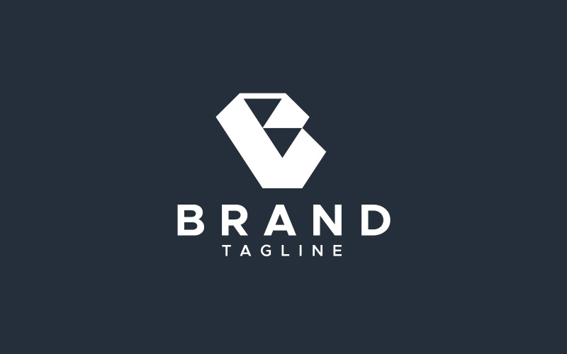 bv letter mark logo design original