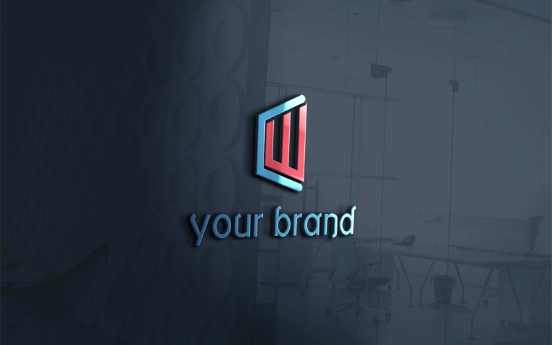 c w logo and business card original
