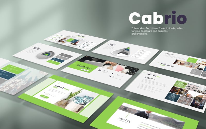 cabrio presentation powerpoint template original