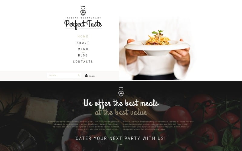 cafe and restaurant joomla template original