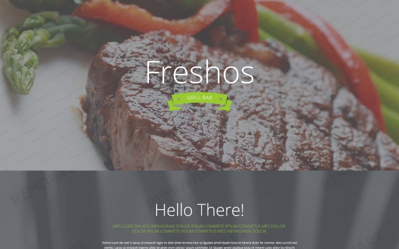 cafe and restaurant responsive landing page template original