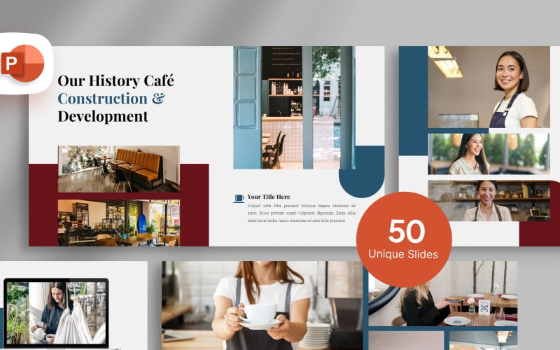 cafe construction and development presentation template original
