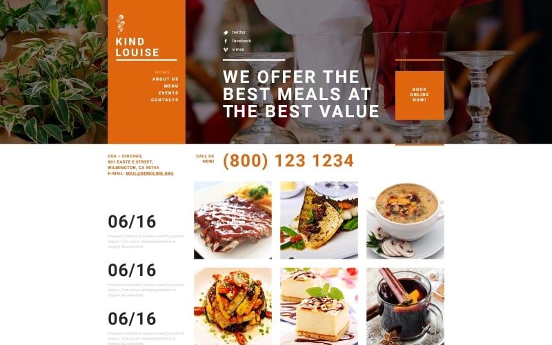 cafe house joomla template original