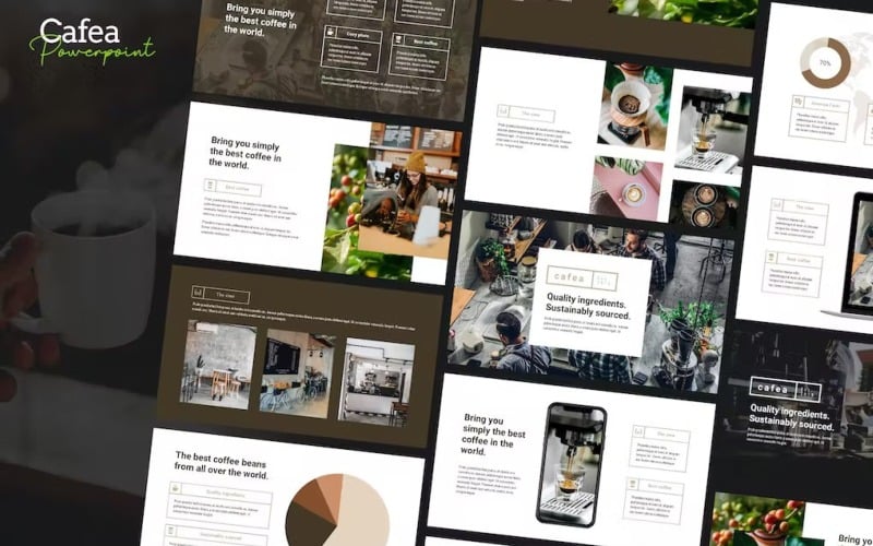 cafea cafe amp culinary powerpoint template original