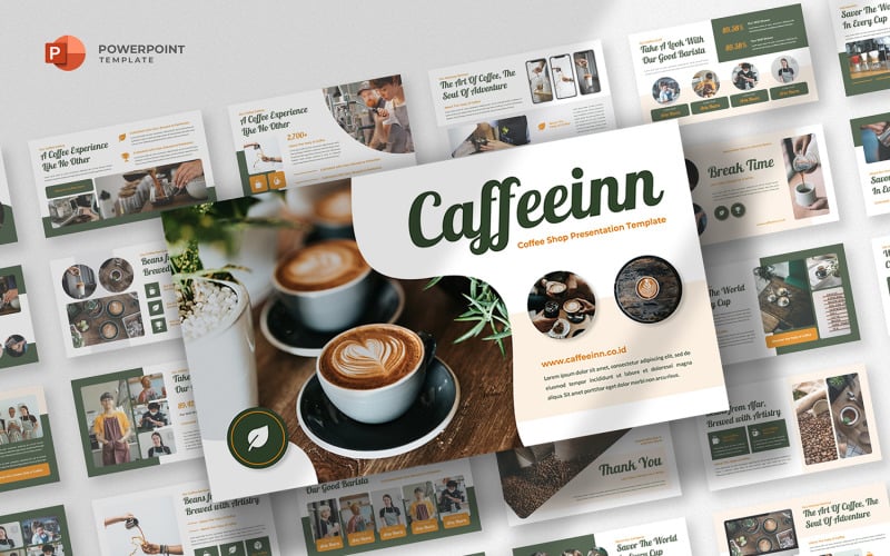 caffeein coffee business powerpoint template original