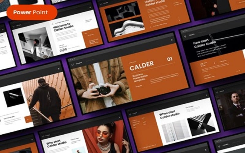 calder business powerpoint template original