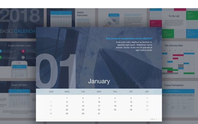 calendar powerpoint template original