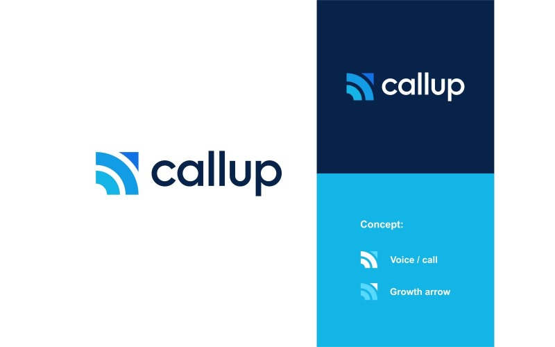 call up communication logo original