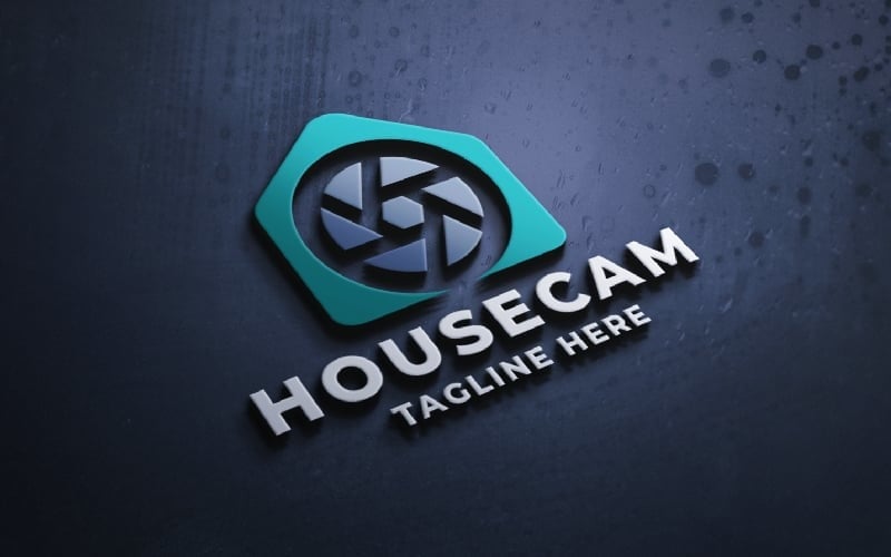 camera house pro logo template original