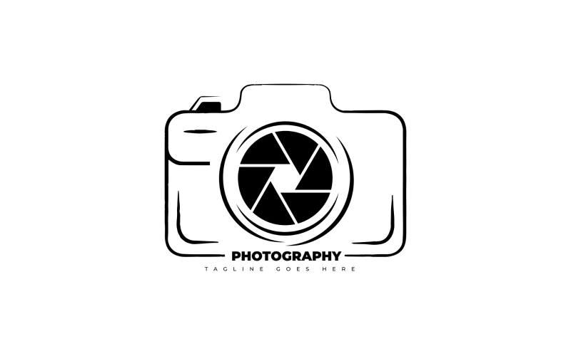 camera photography vector logo design template original