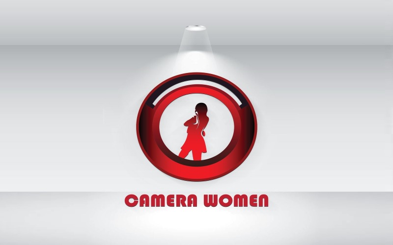 camera women logo vector file original