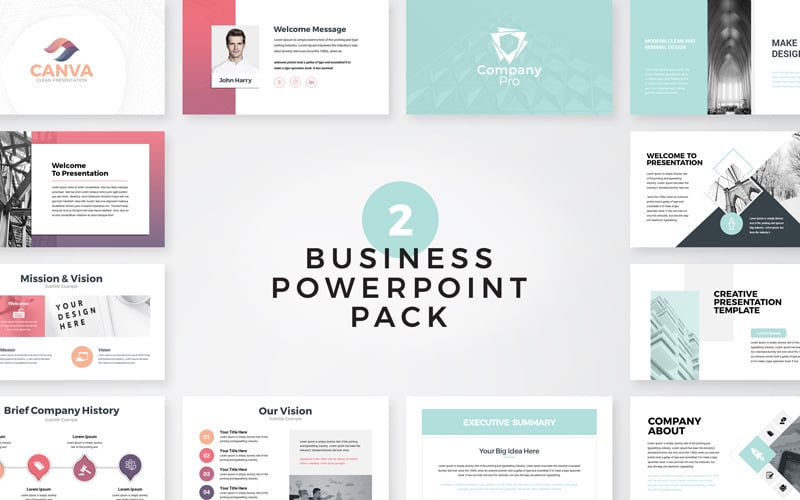 canva business powerpoint template original