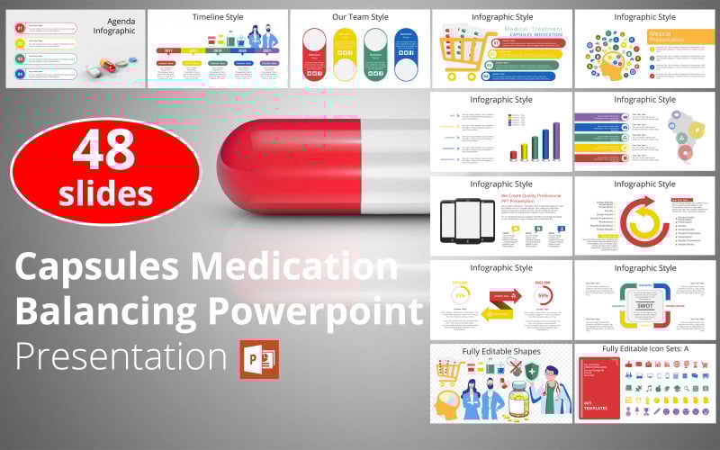 capsules medication balancing powerpoint presentation original
