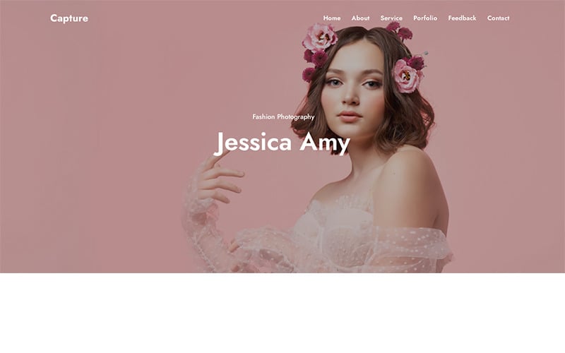 capture photography html landing page original