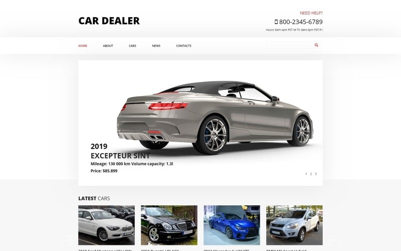 car dealer car dealer clean joomla template original