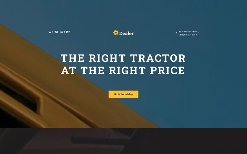 car dealer responsive landing page template original