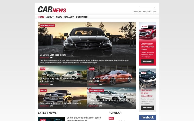 car responsive joomla template original