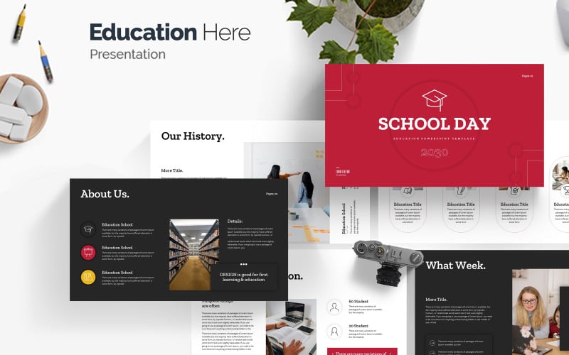 career education presentation template original