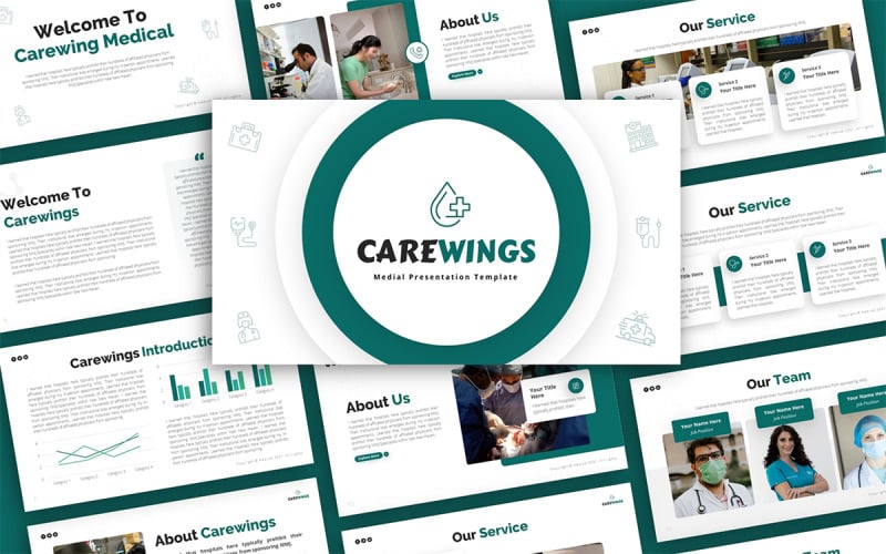 carewings medical multipurpose powerpoint presentation template original