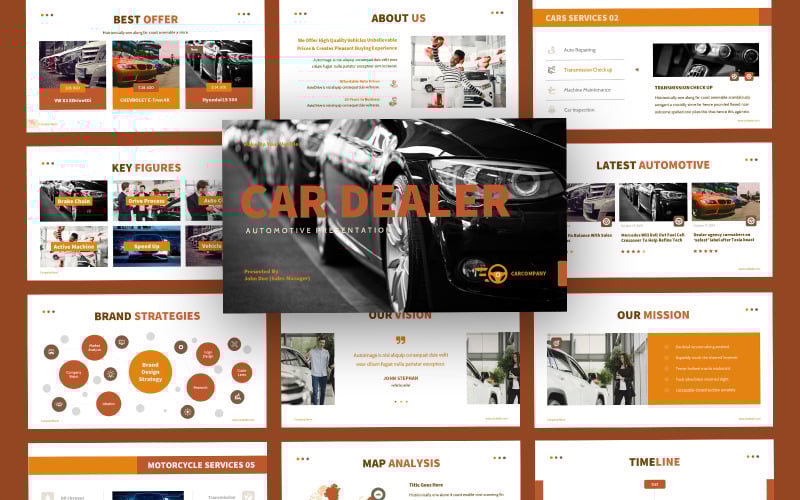 cargee automotive dealer powerpoint template original