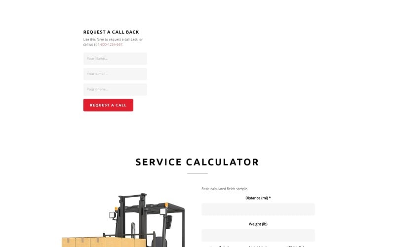 cargo transportation html landing page template original
