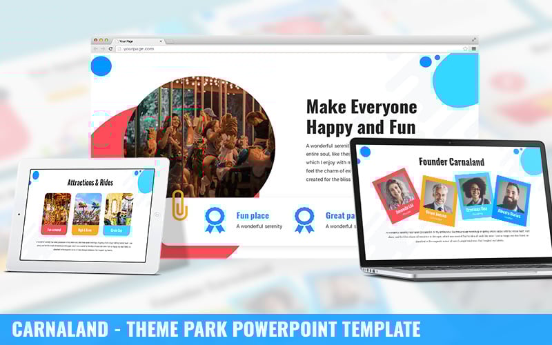 carnaland theme park powerpoint template original
