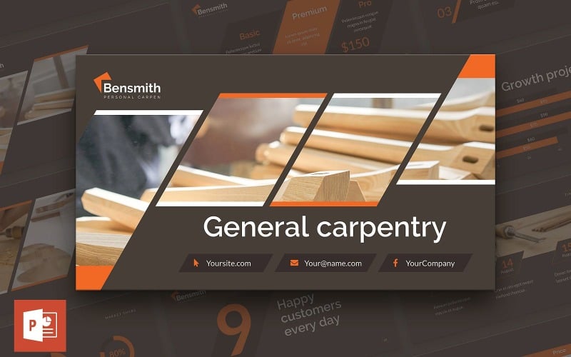 carpenter presentation powerpoint template original