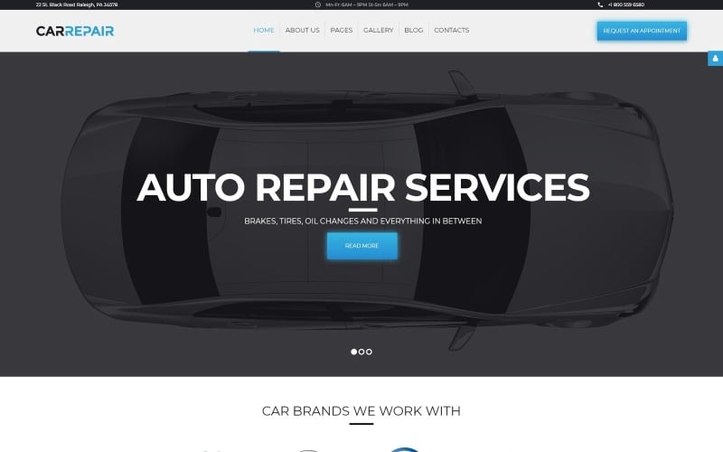 carrepair auto service center joomla template original