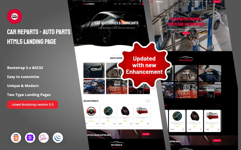 carreparts auto parts html landing page original