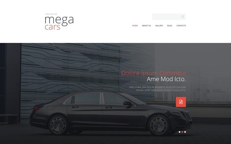 cars fan site joomla template original
