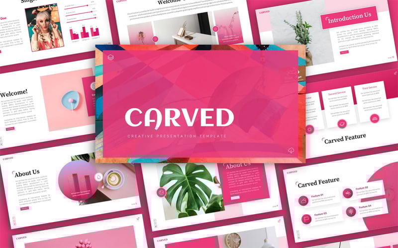 carved creative multipurpose powerpoint presentation template original