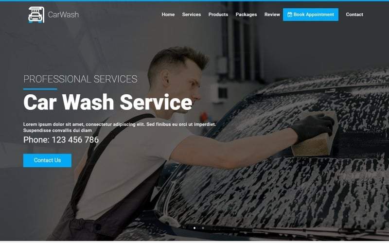 carwash car wash auto mechanic amp car repair landing page template original