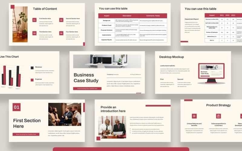 case study powerpoint presentation template original