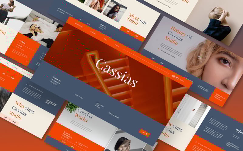 cassias business presentation powerpoint template original