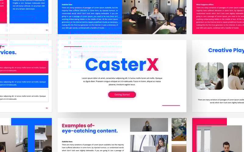 casterx powerpoint template original