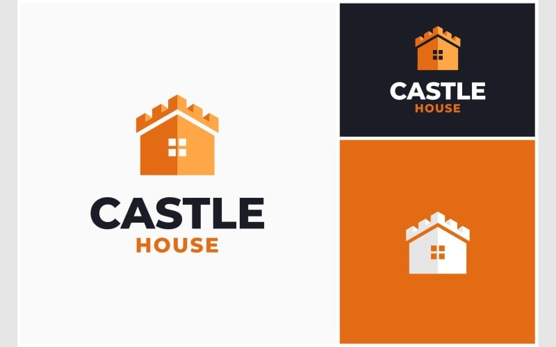 castle house fortress home logo original