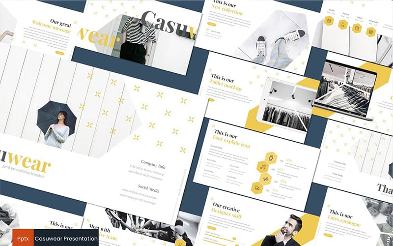 casuwear powerpoint template original