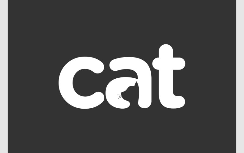 cat wordmark creative logo original